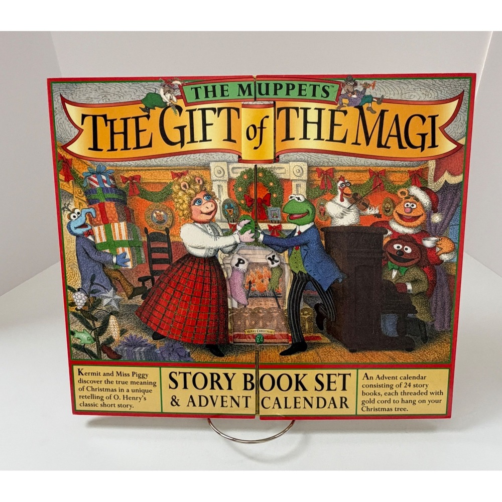 1996 Muppets Gift of the Magi Advent Calendar 24 Story Books Complete Vintage